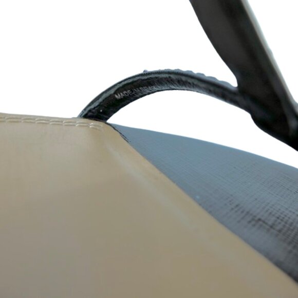 TORY BURCH~T-Logo~BLACK PATENT SAFFIANO HEELED STRAPPY SHOES 7.5M - Picture 6 of 7